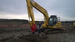 Gordon McLeod Plant Hire Komatsu excavator