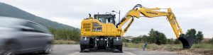 Finance komatsu wheeled excavator rubber duck