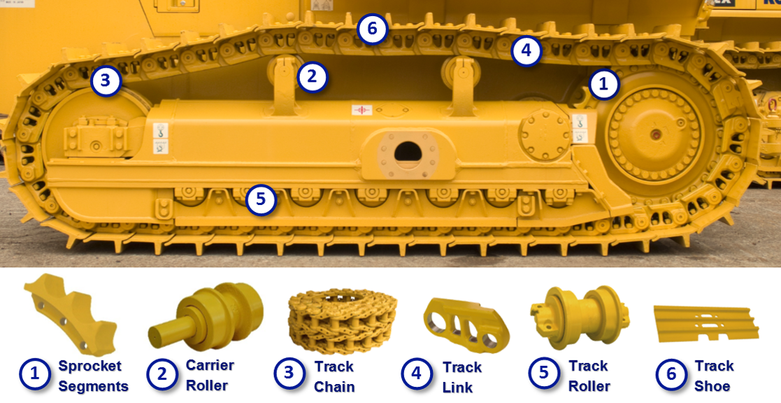 komatsu dozer parts