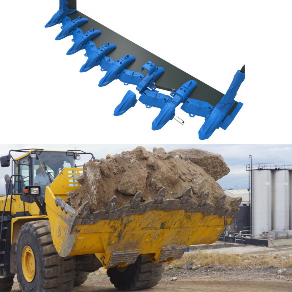 Ground engaging tools tooth systems bucket attachments parts Komatsu bladesaver QM