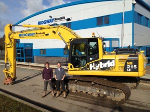 Ridgway Rentals Komatsu Hybrid excavator