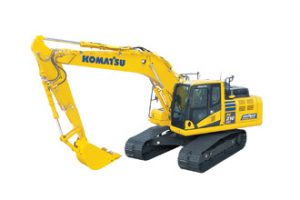 Demonstration Komatsu intelligent machine control technology PC210LCi-11