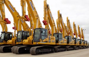 Hawk Plant Komatsu excavator fleet