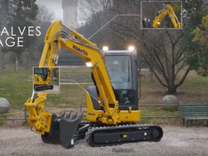 Komatsu mr-5 mini digger excavator range utility