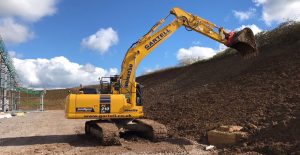 Gartell sons excavator PC210lci intelligent machine control technology Komatsu