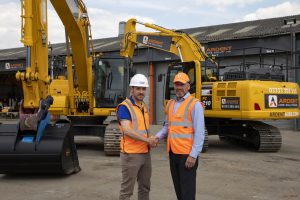ardent komatsu excavator digger plant hire
