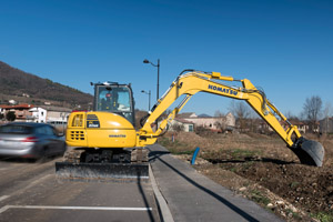 Plantworx 2019 Komatsu excavator