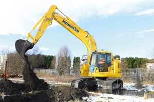 Plantworx 2019 Komatsu excavator
