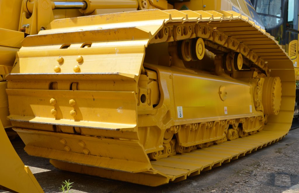 Komatsu Yellow Bulldozer Undercarriage