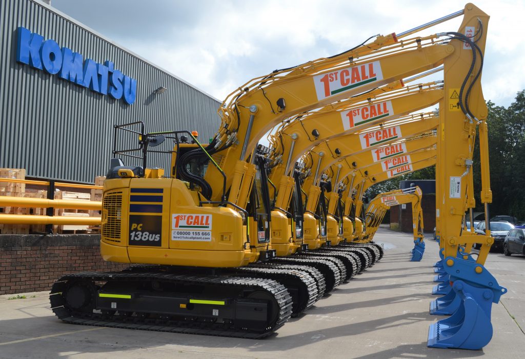 1st call plant hire Komatsu excavators diggers