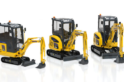 Komatsu announces three new Electric Mini Excavators