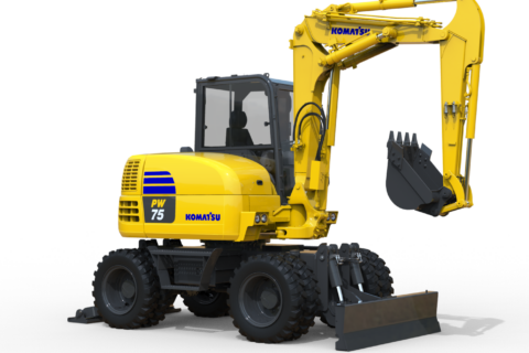 Komatsu presents its all-new 7.5-tonne Mini Wheeled Excavator at bauma 2025